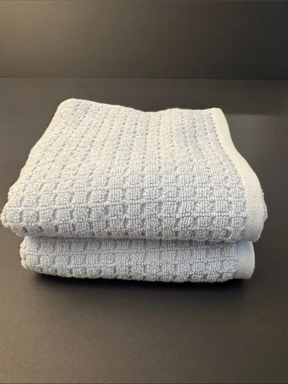 10pc ECOEXISTENCE Quick Dry 100% Cotton Oversized Bath Towel Set - Powder Blue